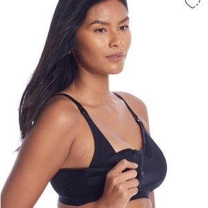 Panache Katherine Wire-free Black Nursing Bra Size 34J